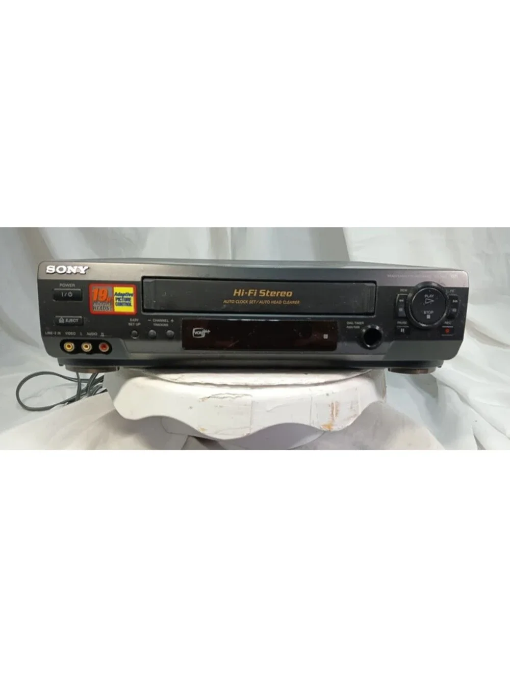 Sony SLV-N60 VHS VCR 4-Head Hi-Fi Stereo Video Cassette Recorder Tested Works